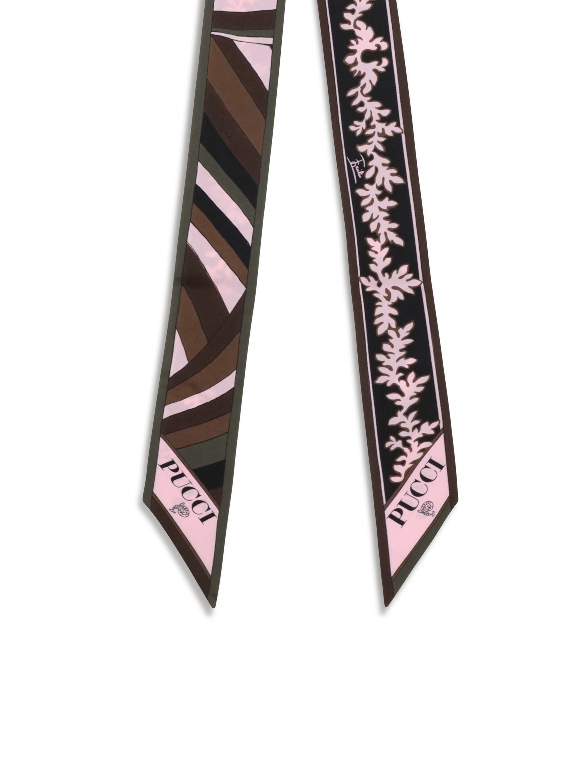 Emilio Pucci Silk Twill Scarf — Pink, view 3