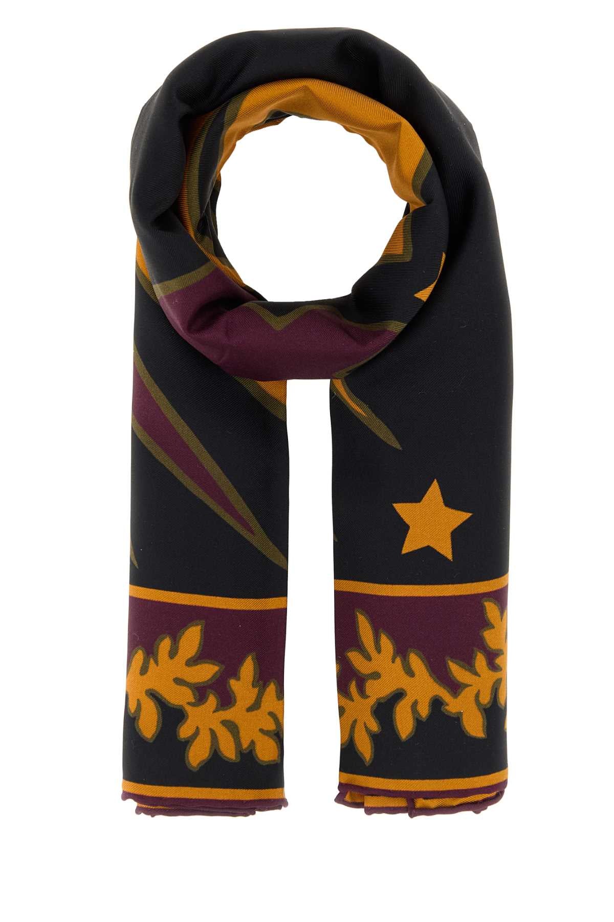 Emilio Pucci Silk Scarf — Black by Emilio Pucci