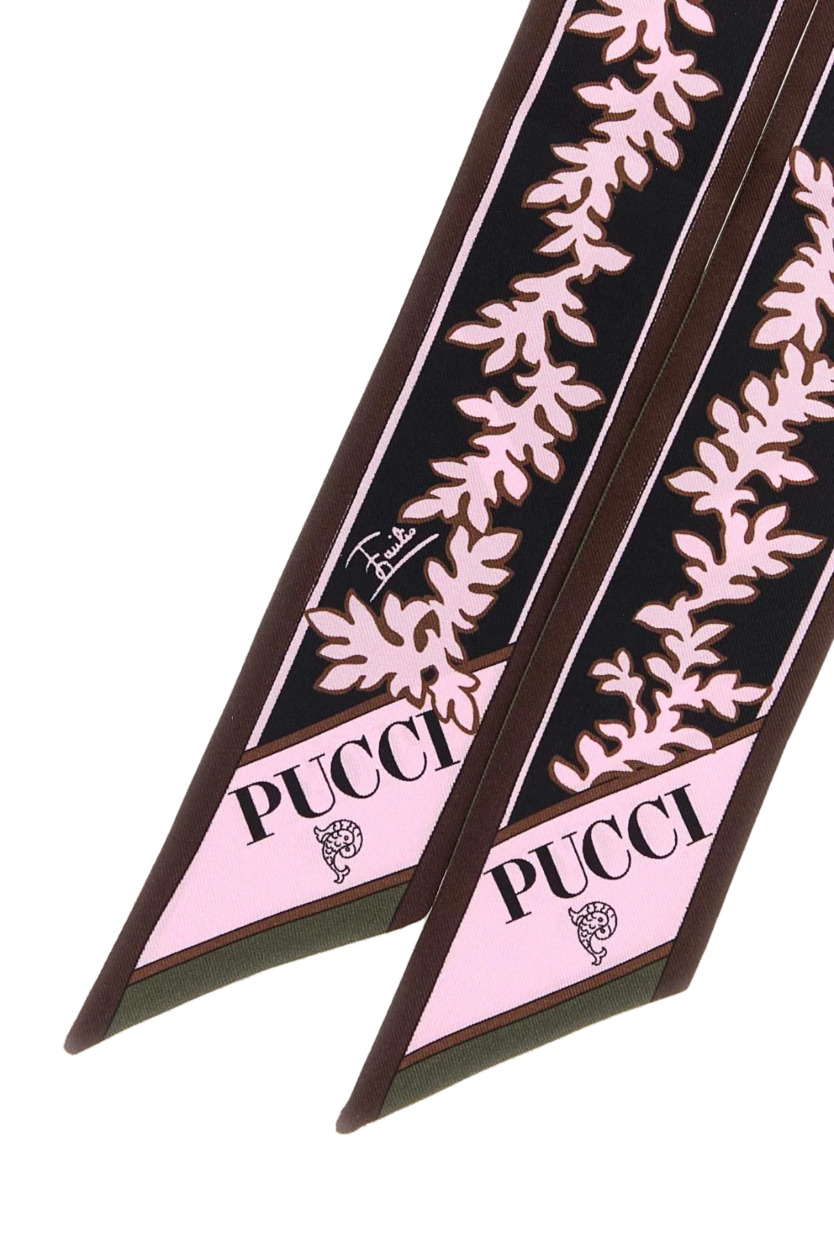 Emilio Pucci Silk Scarf — Pink, view 2