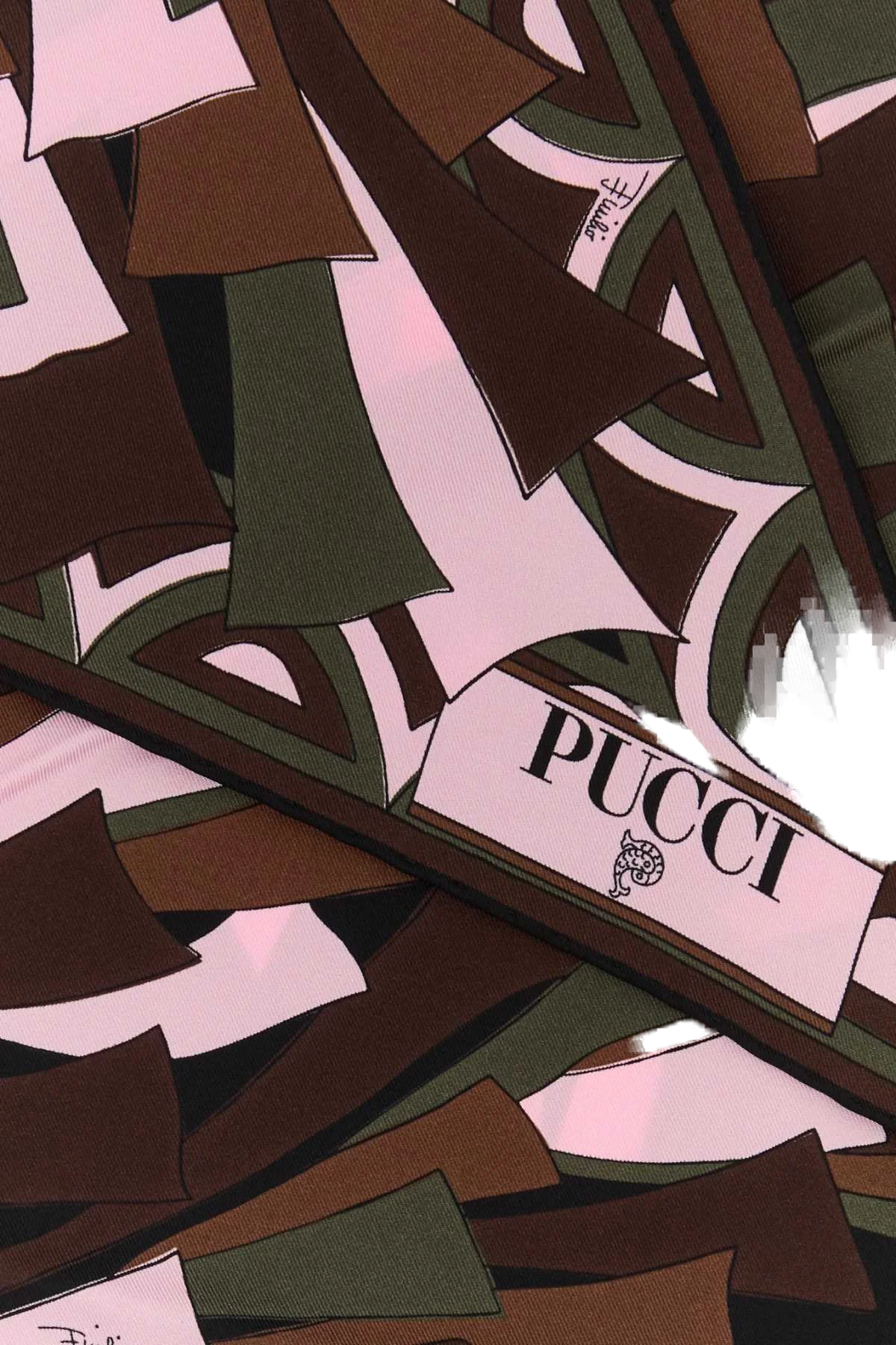 Emilio Pucci Silk Scarf — Pink, view 2