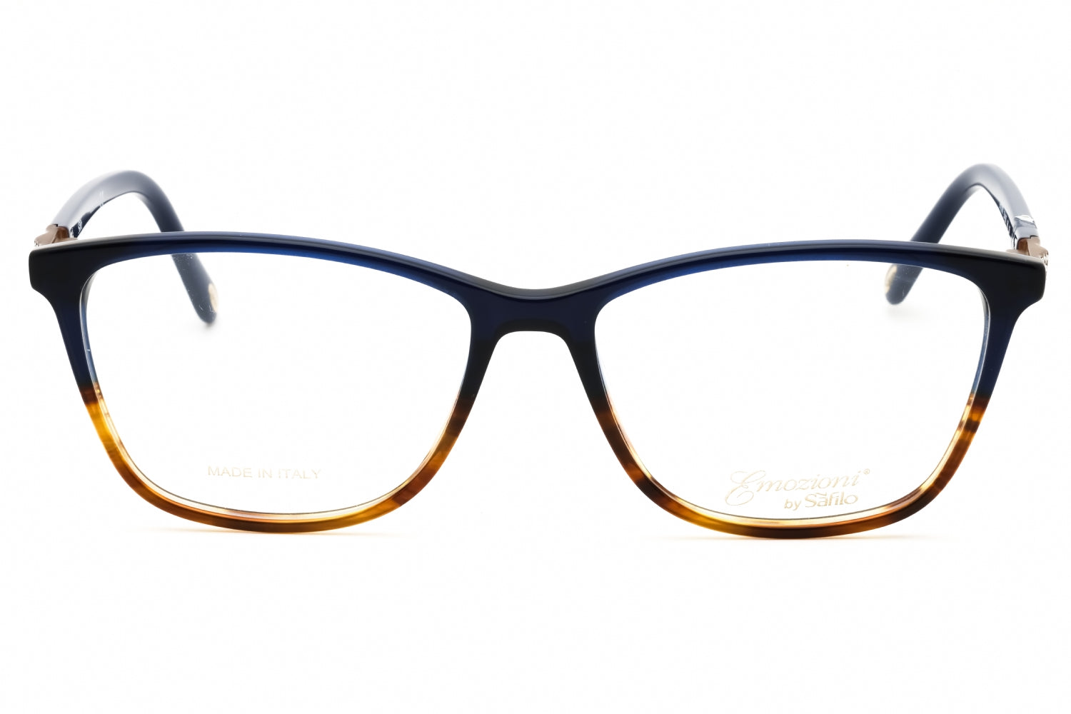 Emozioni EM4055 Tortoiseshell Colorblock Eyeglasses — Navy, view 2