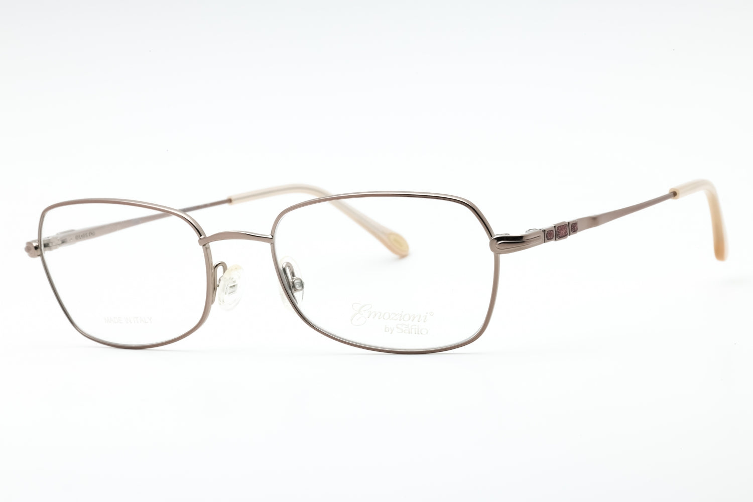 Emozioni EM4404 Metal Rectangular Frame Eyeglasses — Pink by Emozioni