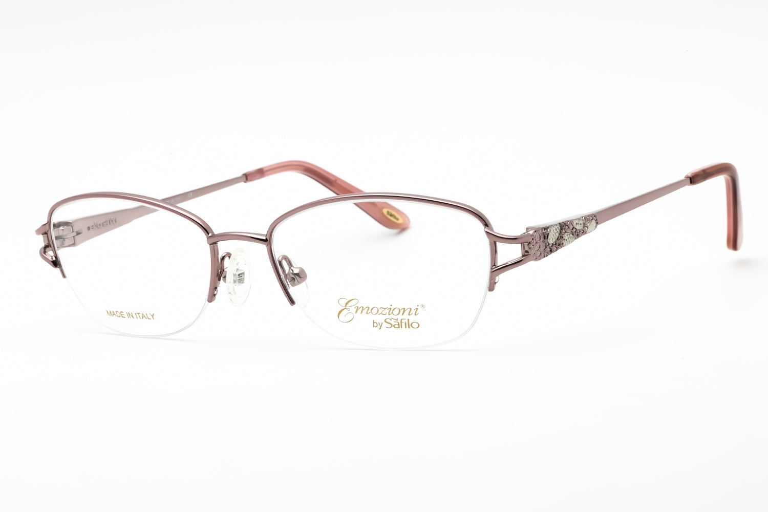 Emozioni EM4856 Metal Oval Frame Eyeglasses — Pink by Emozioni