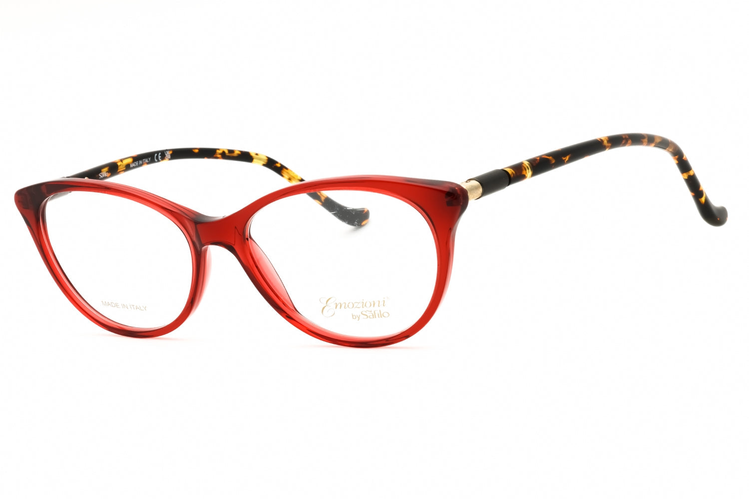 Emozioni EM8502 Oval Plastic Frame Eyeglasses — Red by Emozioni