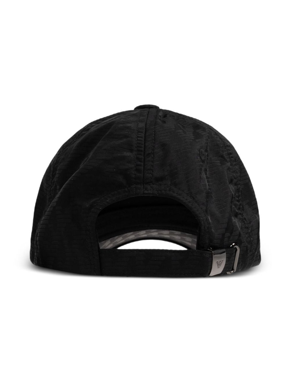 Emporio Armani Logo Jacquard Baseball Cap — Black, view 2