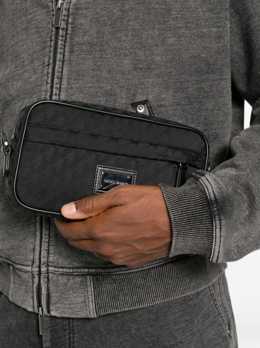 Emporio Armani Nylon Clutch — Black, view 2