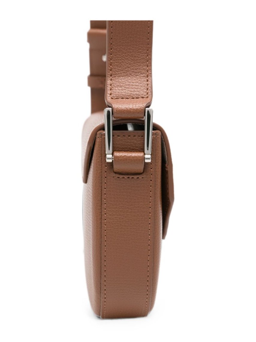 Emporio Armani Leather Crossbody Bag — Brown, view 2