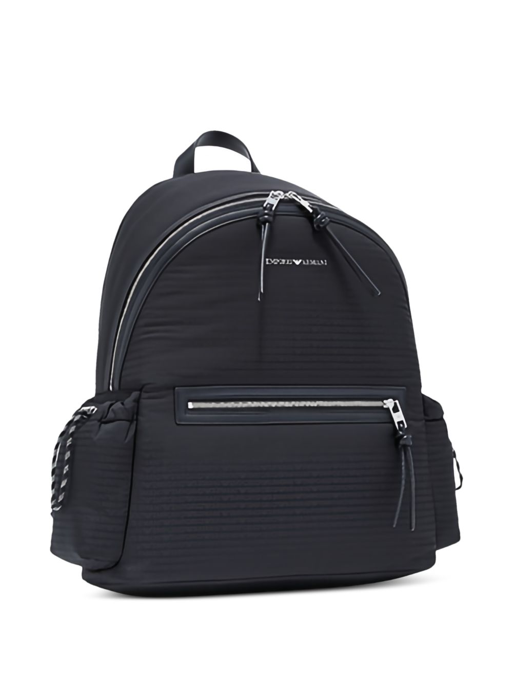 EMPORIO ARMANI EXCLUSIVE Quilted Nylon Backpack — Black, view 3