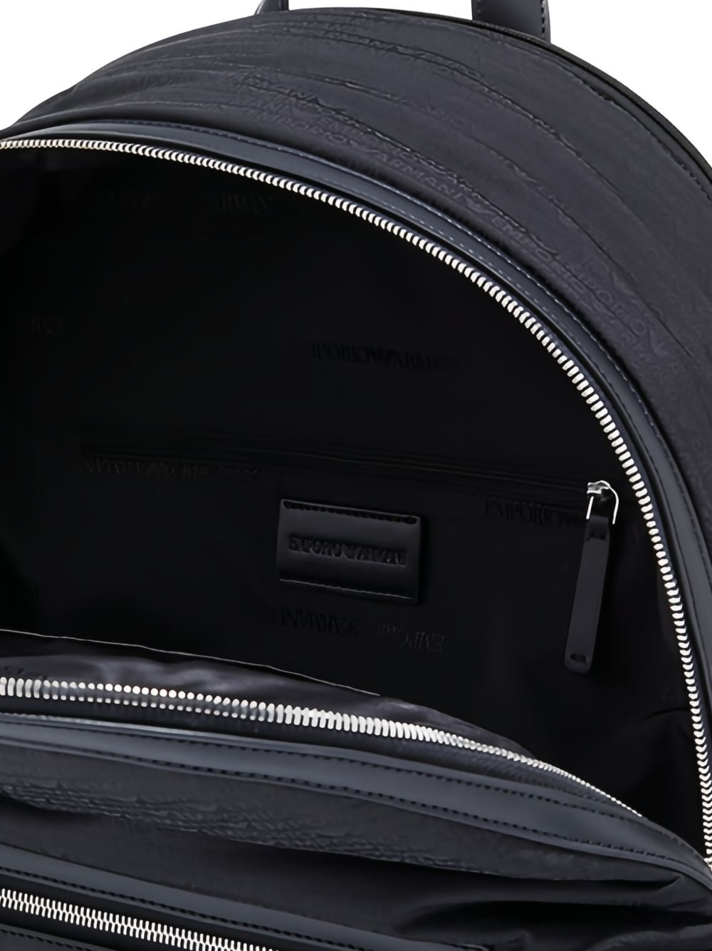 EMPORIO ARMANI EXCLUSIVE Quilted Nylon Backpack — Black, view 5