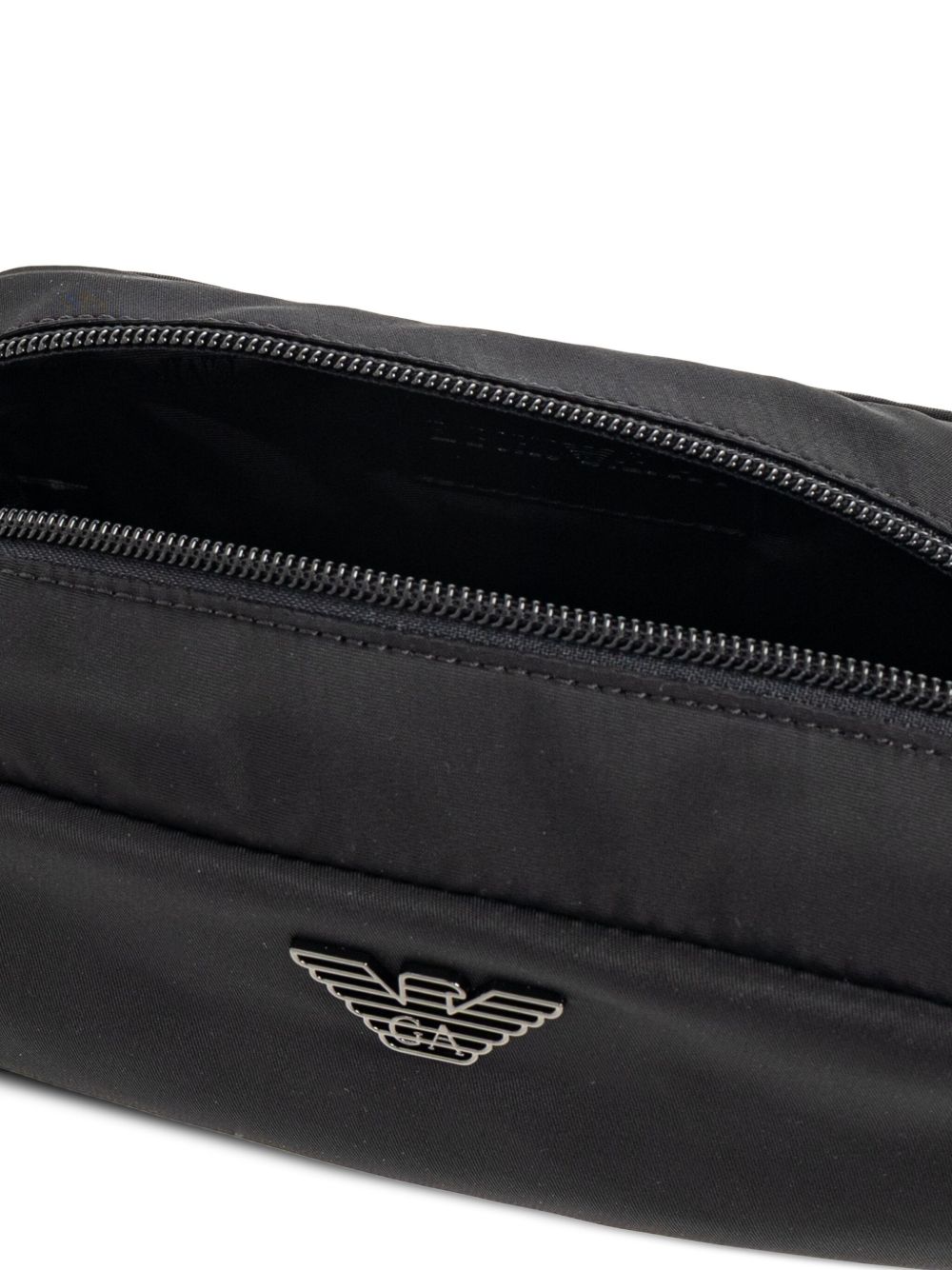 EMPORIO ARMANI EXCLUSIVE Recycled Nylon Clutch — Black, view 4