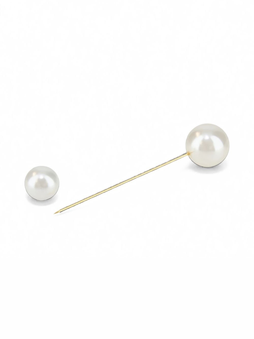 Emporio Armani Pearl Pearl Pin — White by Emporio Armani