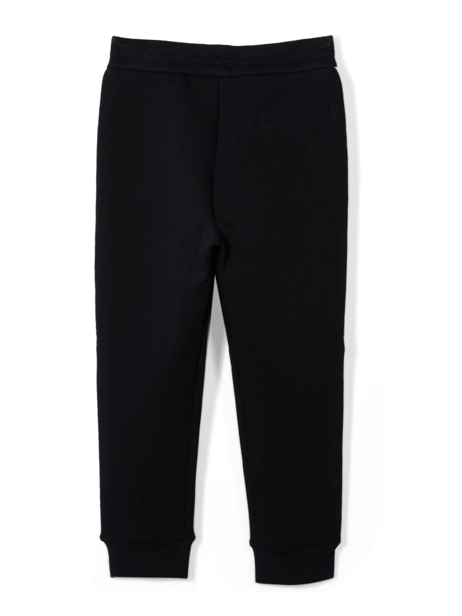 Emporio Armani Stretch Cotton Blend Trousers — Blue, view 3