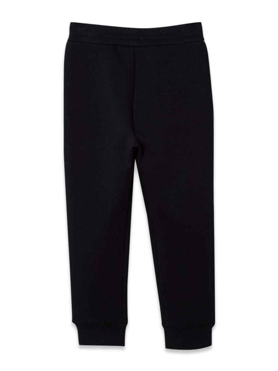 Emporio Armani Stretch Cotton Blend Trousers — Blue, view 6