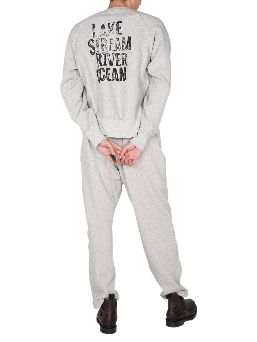 Engineered Garments Printed Cotton Sweatshirt — Gray by Engineered Garments