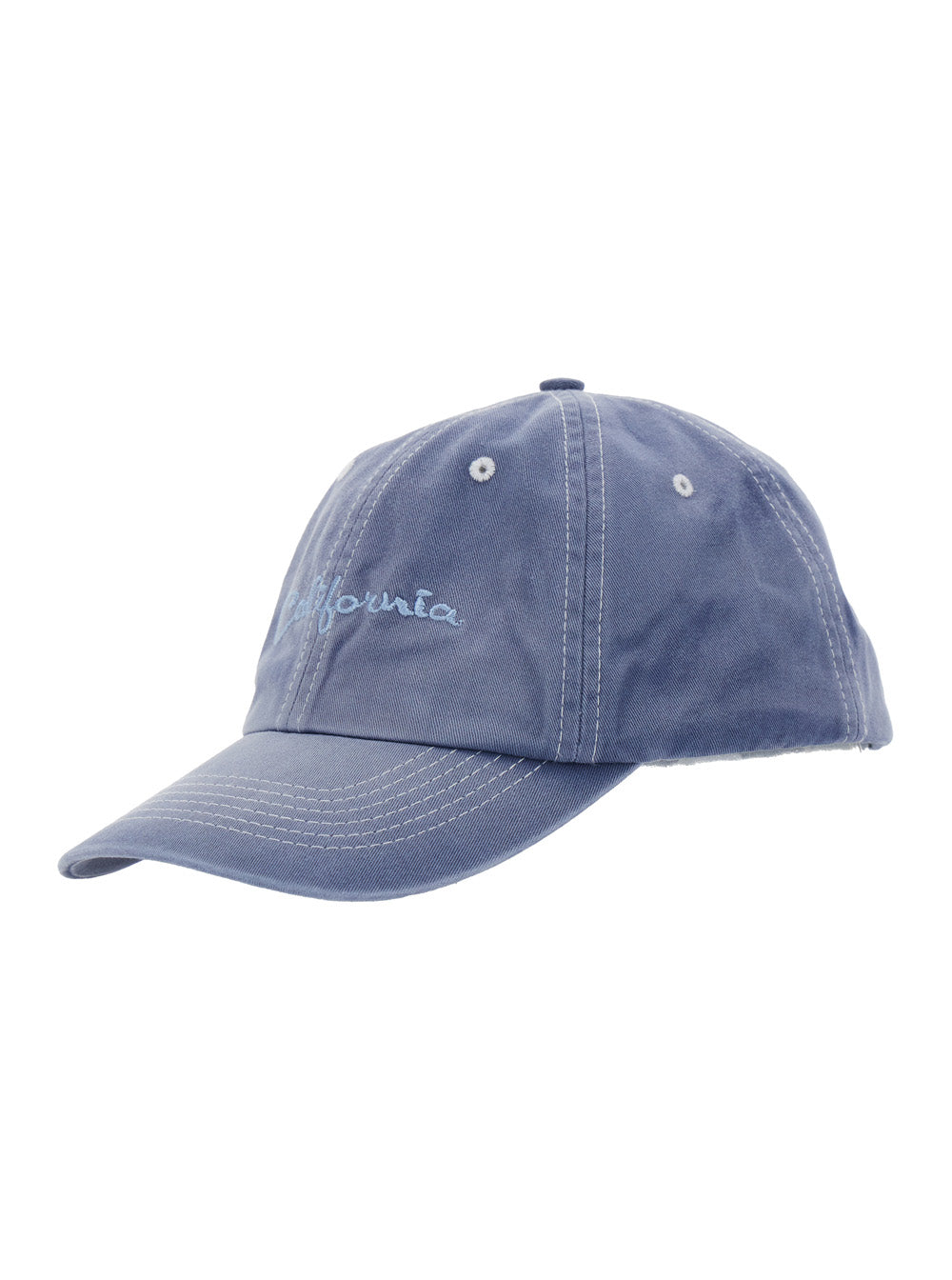 Erl ERL12K030 Embroidered Cotton Baseball Cap — Blue by Erl