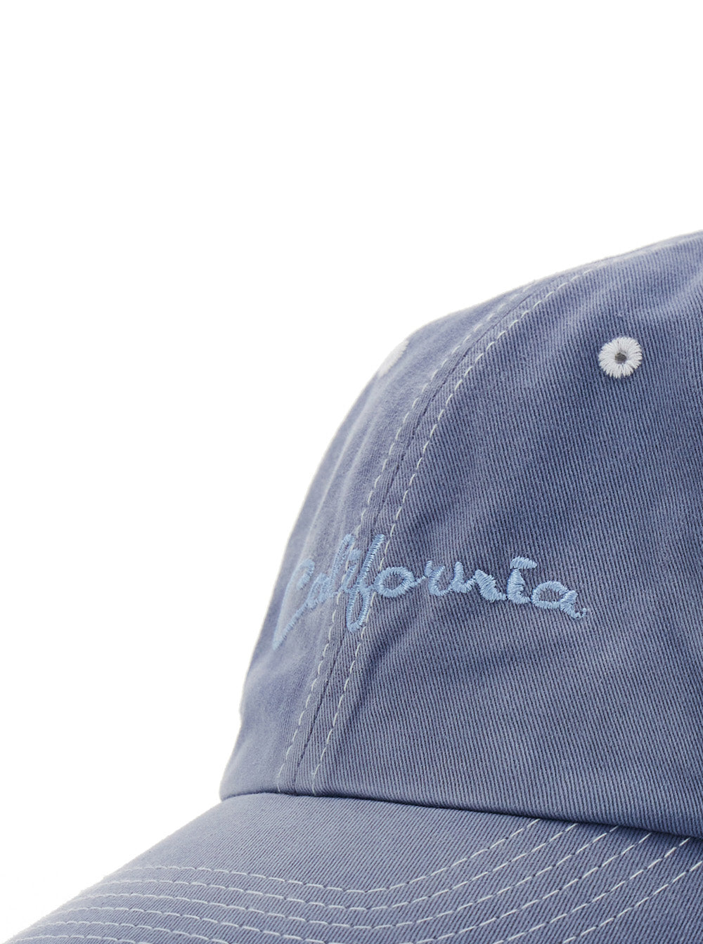 Erl ERL12K030 Embroidered Cotton Baseball Cap — Blue, view 3