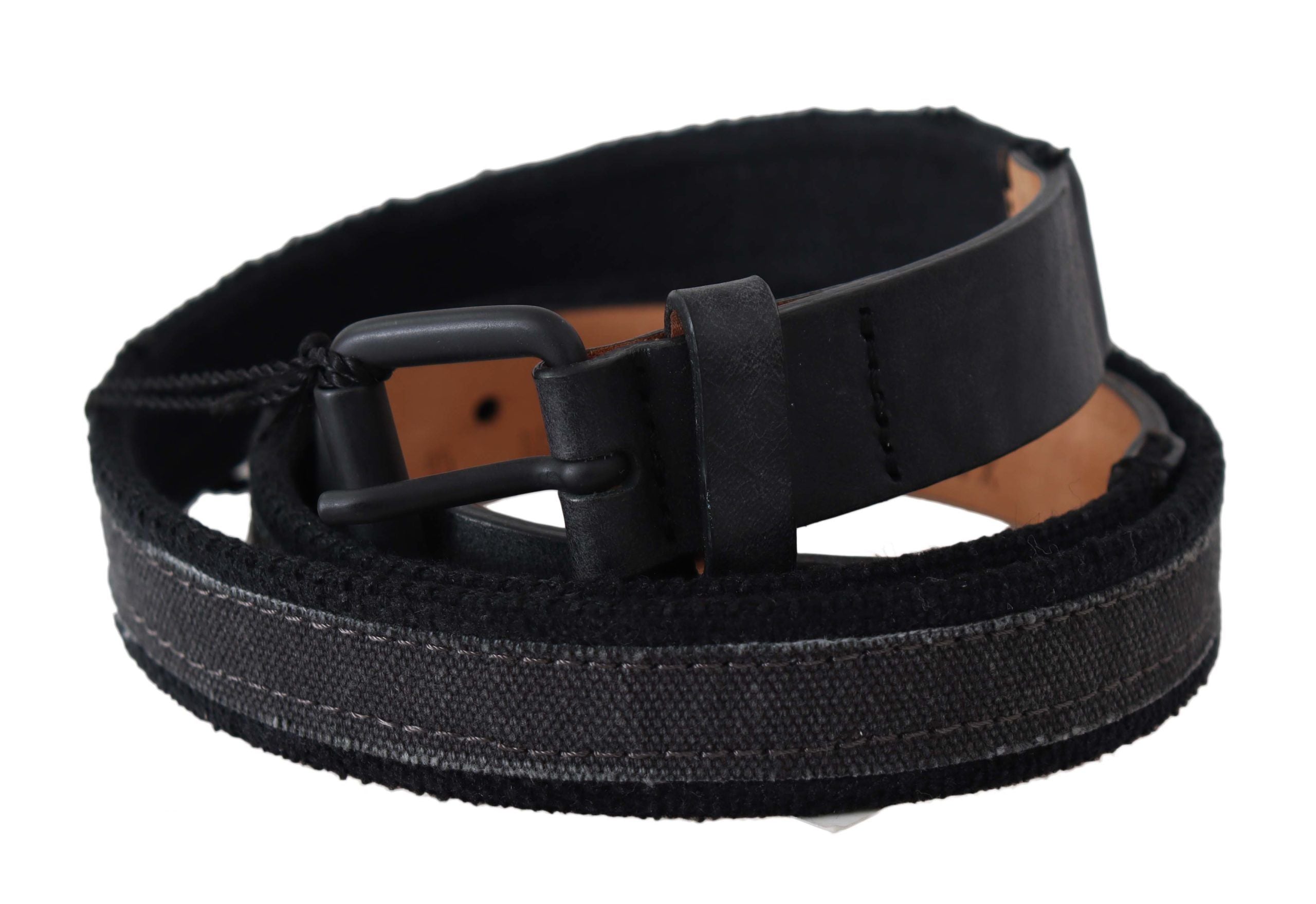 Ermanno Scervino Logo Buckle Leather Belt — Black by Ermanno Scervino