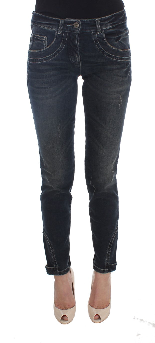 Ermanno Scervino Cotton-Blend Slim Fit Jeans — Blue by Ermanno Scervino