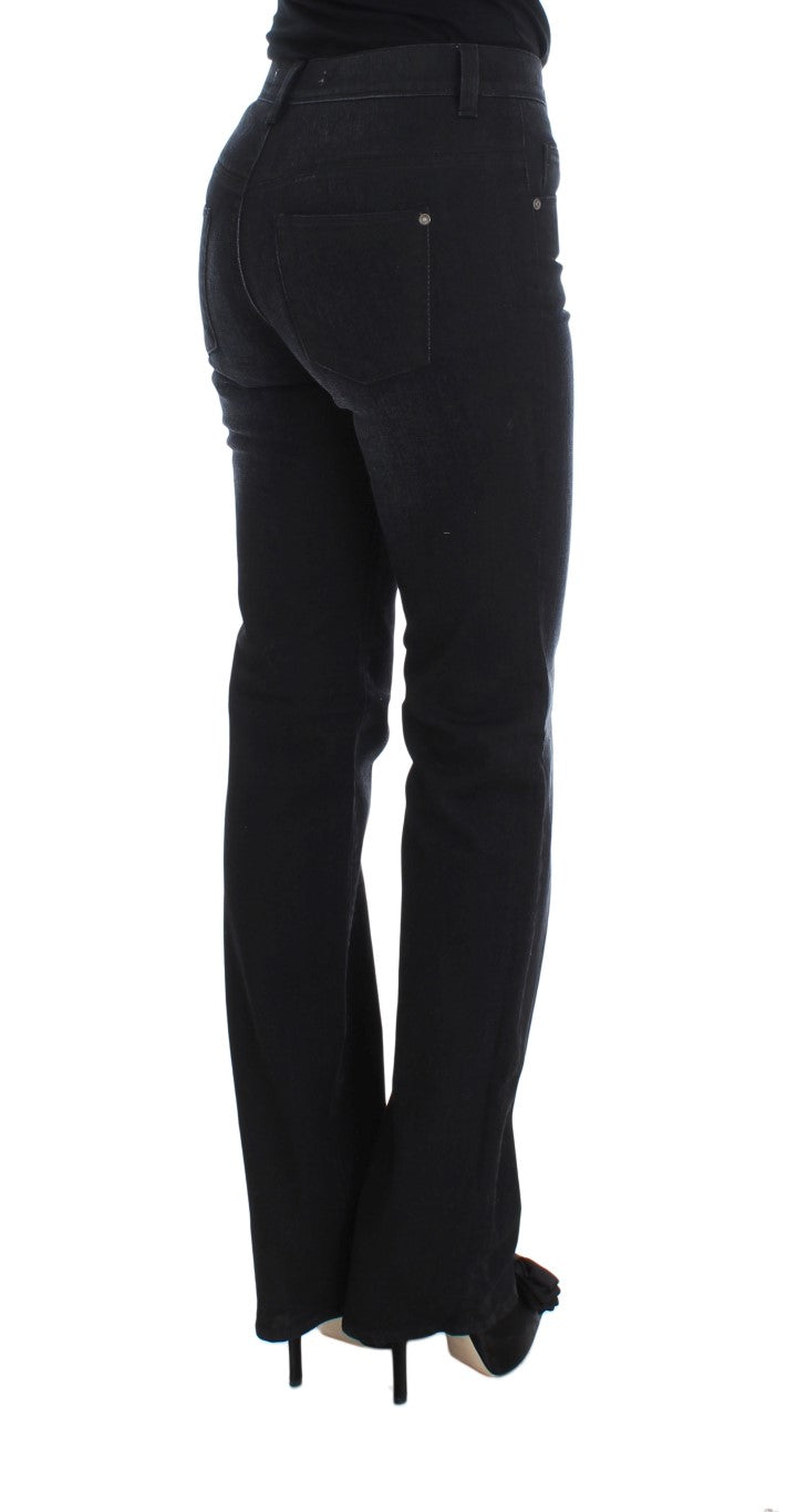 Ermanno Scervino Slim Fit Bootcut Jeans — Blue, view 4