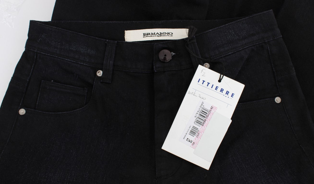 Ermanno Scervino Slim Fit Bootcut Jeans — Blue, view 7