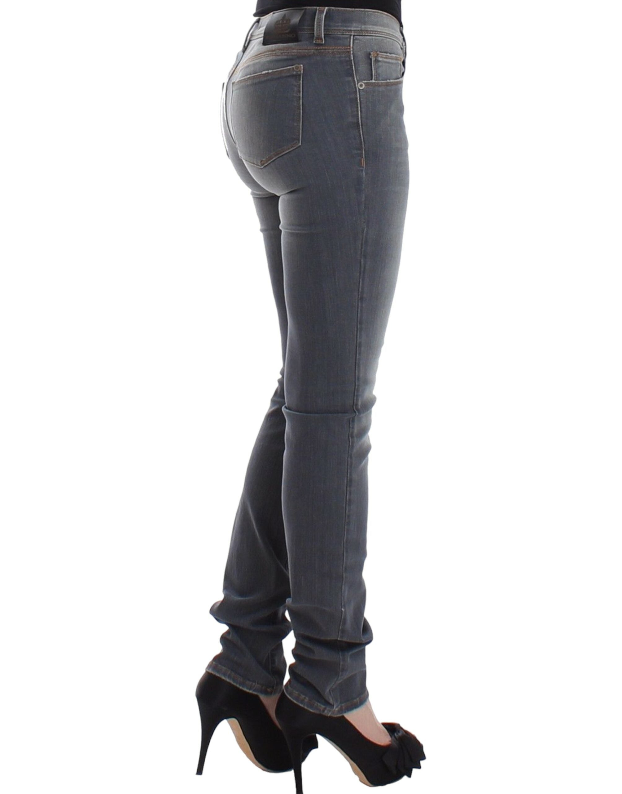 Ermanno Scervino Stretch Denim Jeans — Gray, view 2