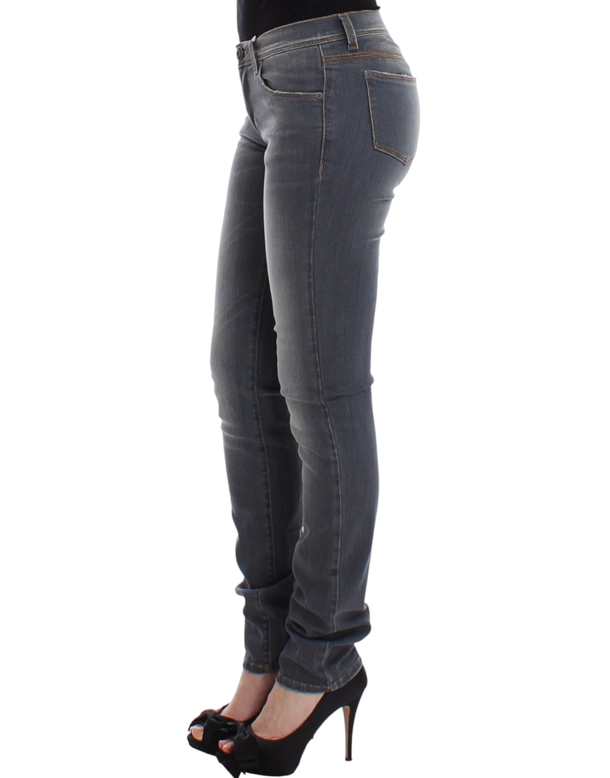 Ermanno Scervino Stretch Denim Jeans — Gray, view 3