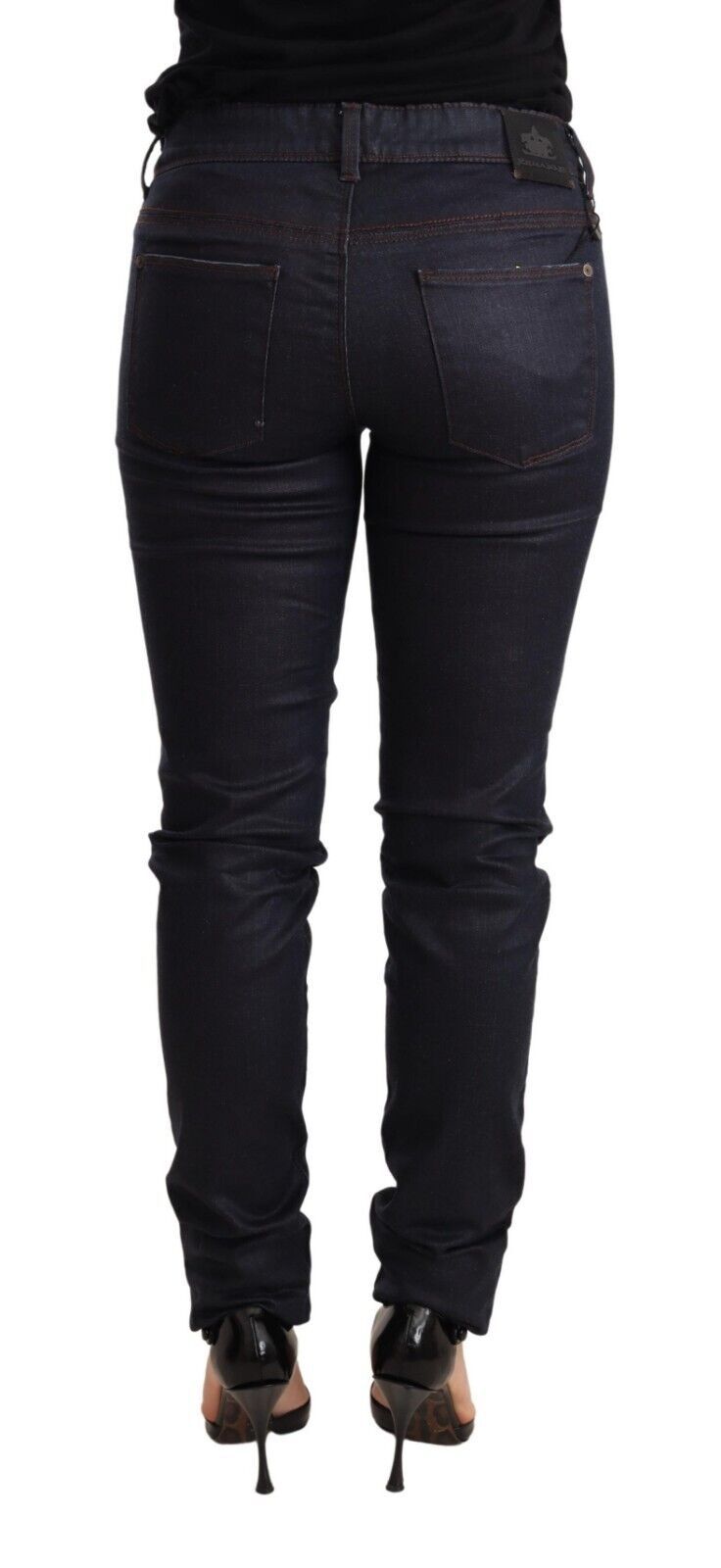 Ermanno Scervino Low-Waist Skinny Jeans — Navy, view 2