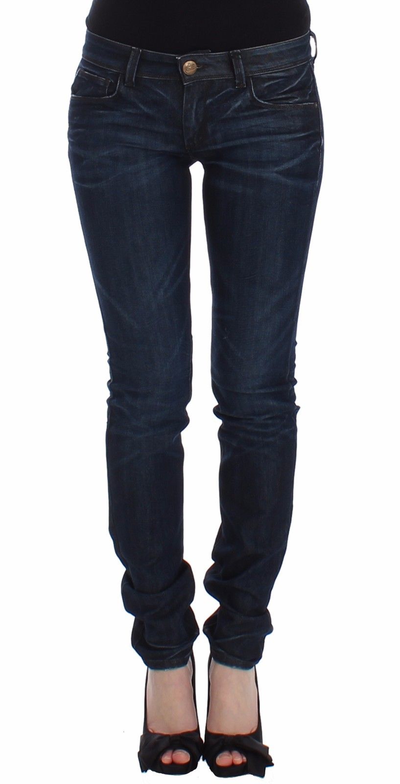 Ermanno Scervino Stretch Cotton Jeans — Navy by Ermanno Scervino
