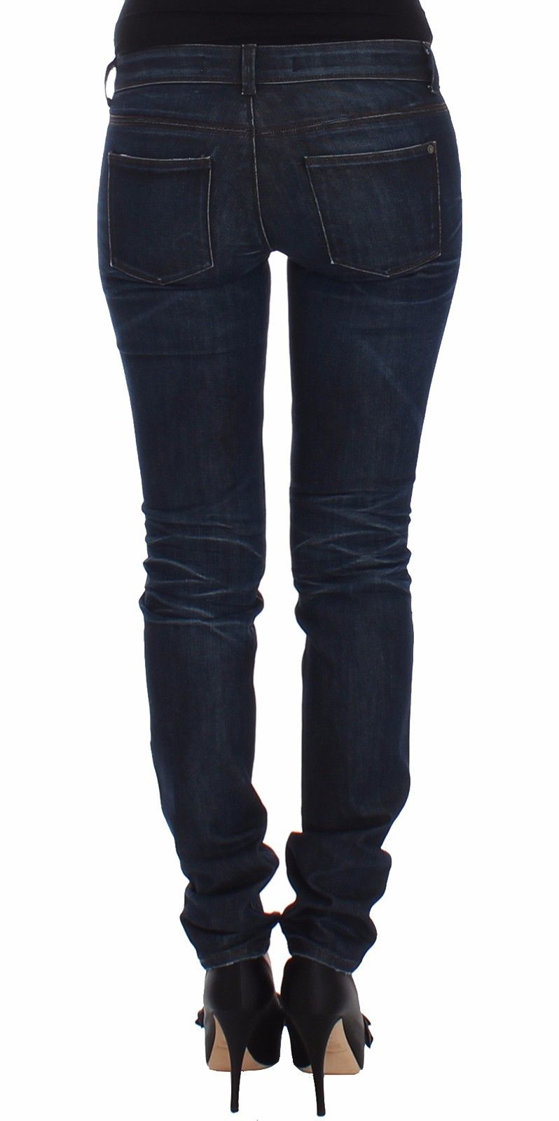 Ermanno Scervino Stretch Cotton Jeans — Navy, view 3