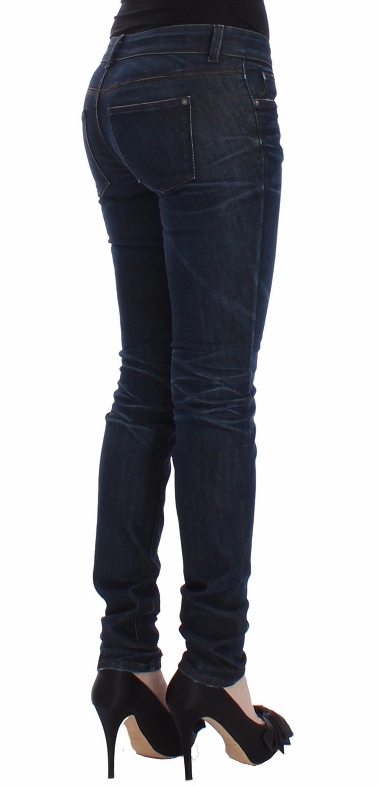 Ermanno Scervino Stretch Cotton Jeans — Navy, view 4