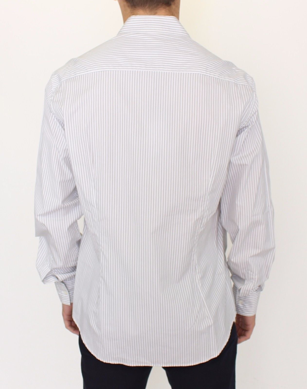 Ermanno Scervino Striped Cotton Shirt — White, view 2