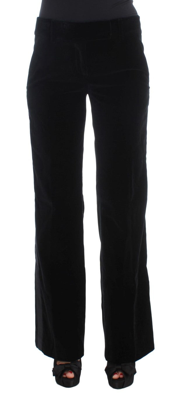 Ermanno Scervino Wide-Leg Viscose Trousers — Black by Ermanno Scervino