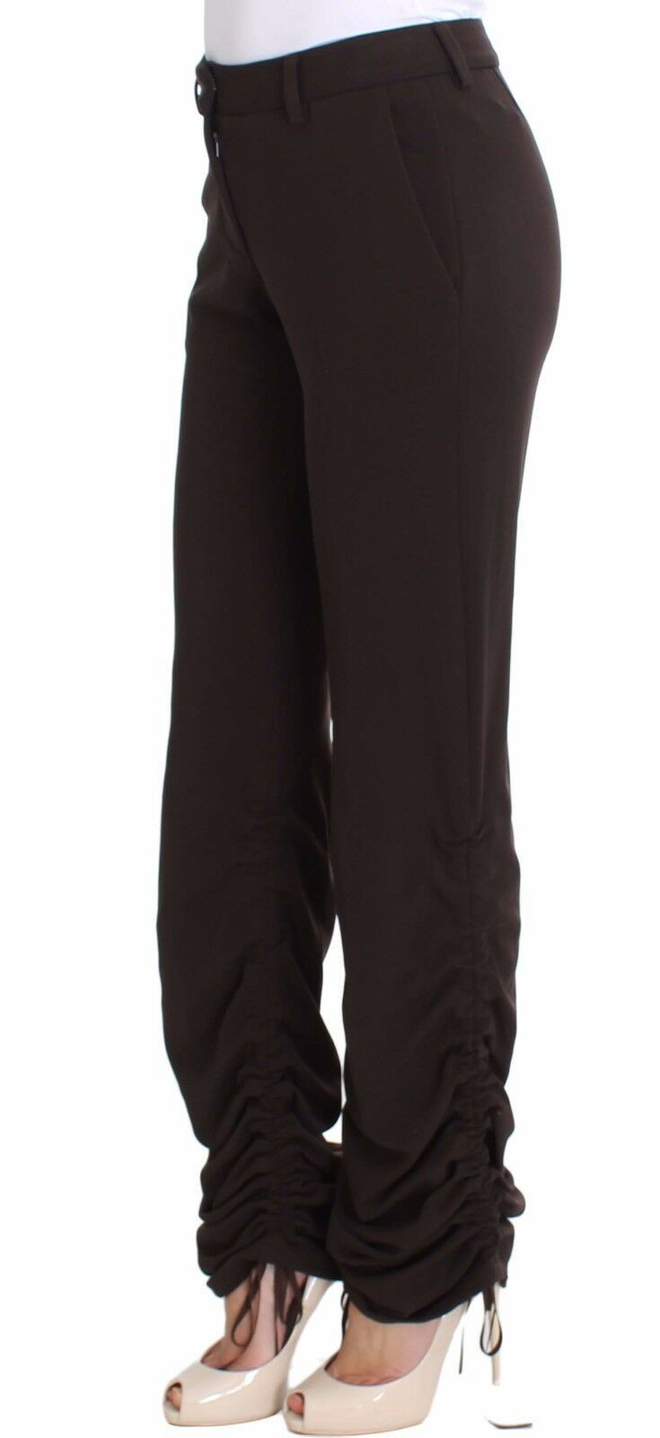 Ermanno Scervino Stretch Viscose Trousers — Black, view 2