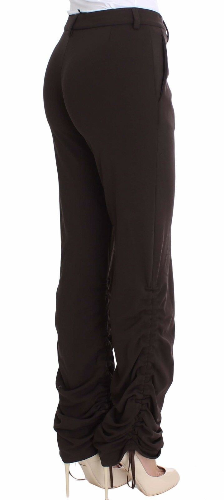 Ermanno Scervino Stretch Viscose Trousers — Black, view 4
