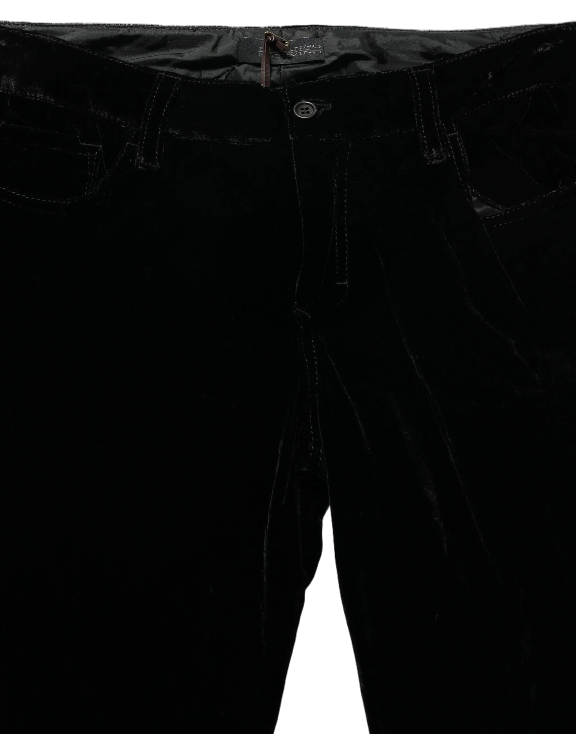 Ermanno Scervino Viscose-Blend Velvet Trousers — Black by Ermanno Scervino
