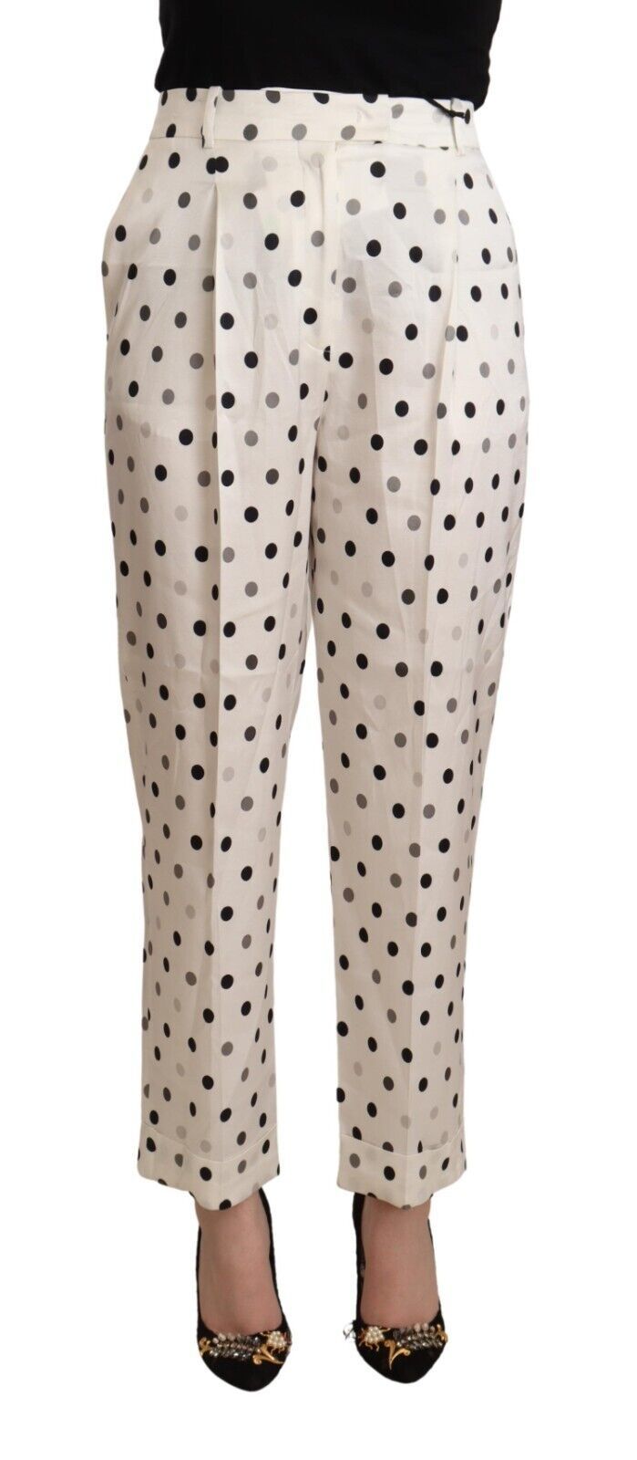 Ermanno Scervino Polka-Dot Viscose Trousers — White by Ermanno Scervino