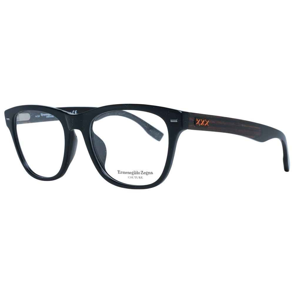 Ermenegildo Zegna ER-1038883 Plastic Full-Rim Eyeglasses — Black by Ermenegildo Zegna