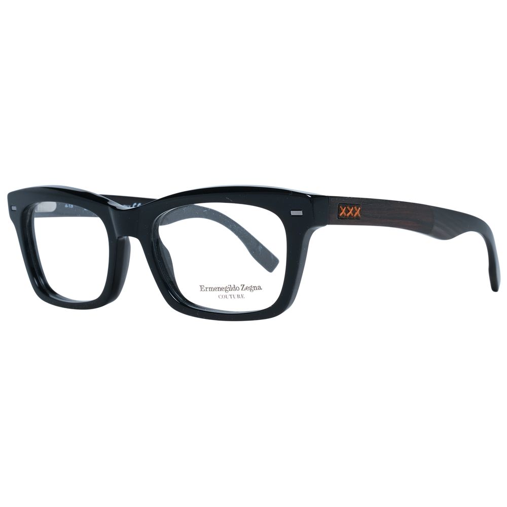 Ermenegildo Zegna ER-1038898 Plastic Full-Rim Eyeglasses — Black by Ermenegildo Zegna