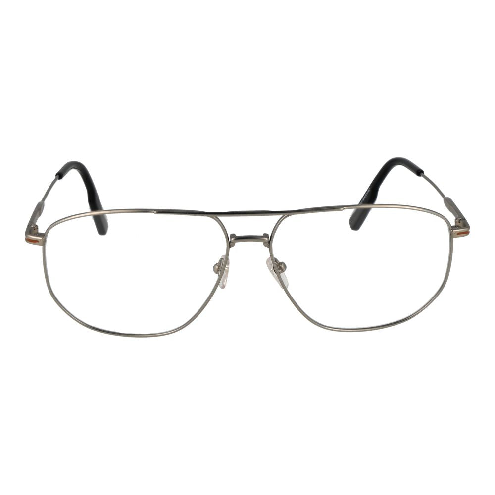 Ermenegildo Zegna ER-1061888 Titanium Aviator Eyeglasses — Silver, view 2