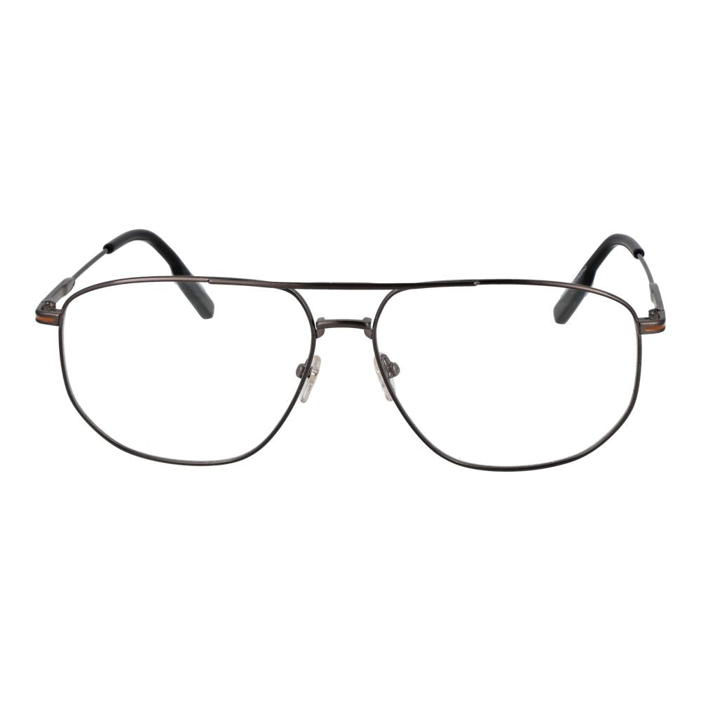 Ermenegildo Zegna ER-1061889 Titanium Aviator Eyeglasses — Gray, view 2