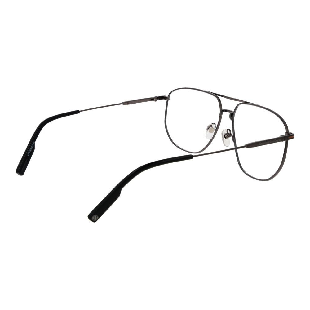 Ermenegildo Zegna ER-1061889 Titanium Aviator Eyeglasses — Gray, view 3