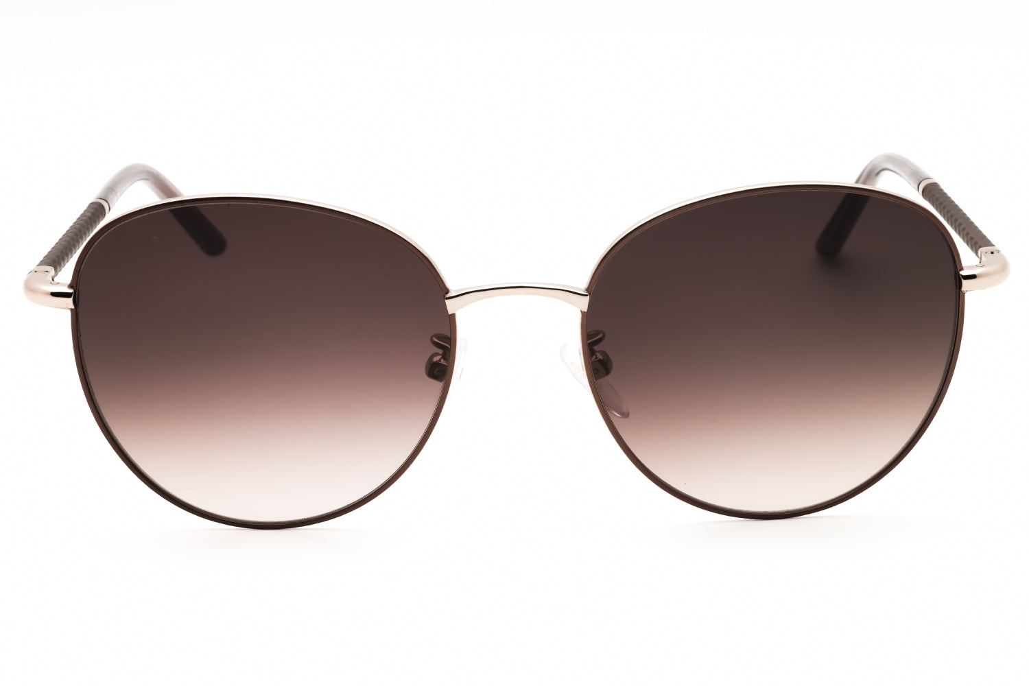 Escada SESE66 Round Metal Frame Sunglasses — Gold, view 2