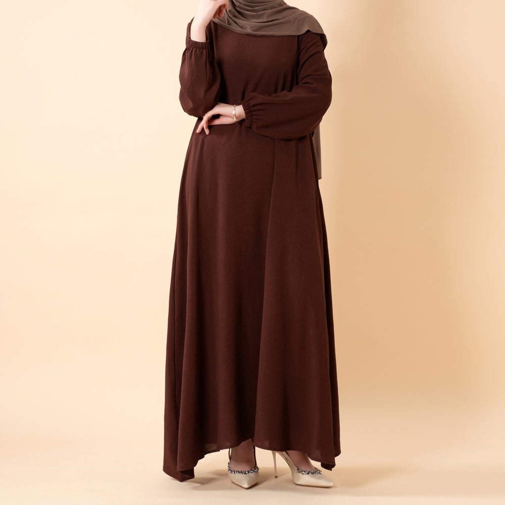Essential Flow Crepe Maxi Dress with Pockets (MA385), view 5