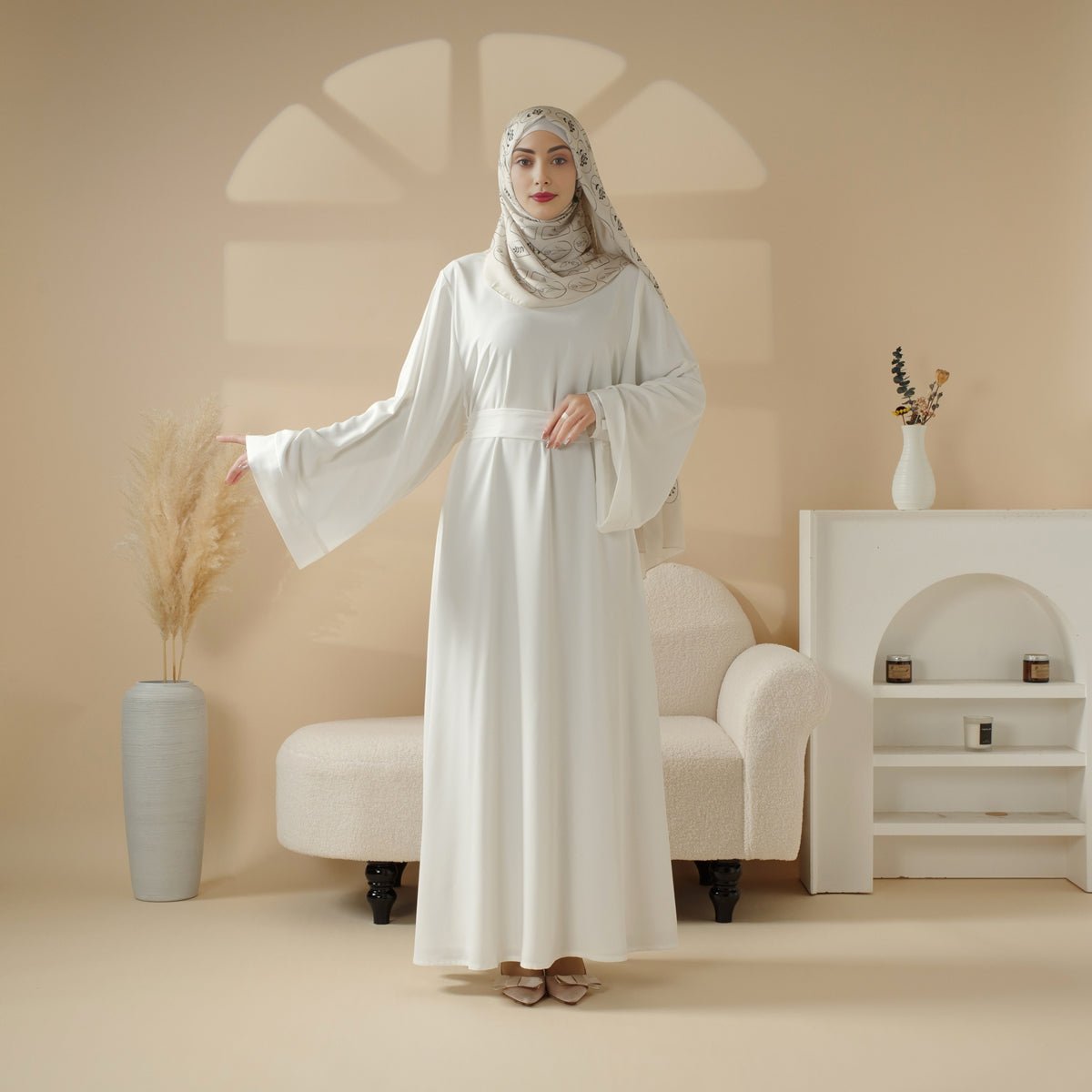 Essential Premium Loose Fit Abaya 2-Piece Set with Versatile Pockets (MA120) by Mariam's Collection