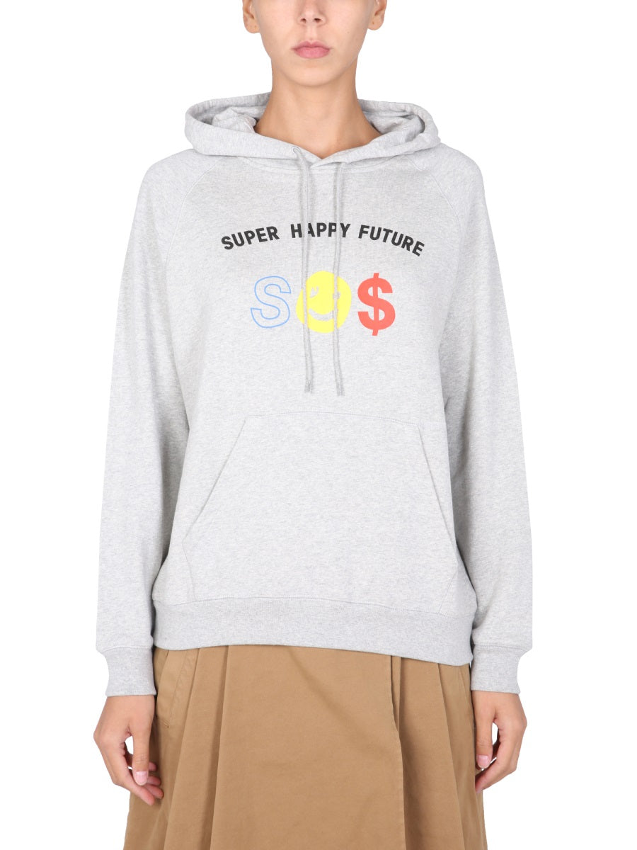 êTre CéCile Cotton Hooded Sweatshirt — Gray by êTre CéCile