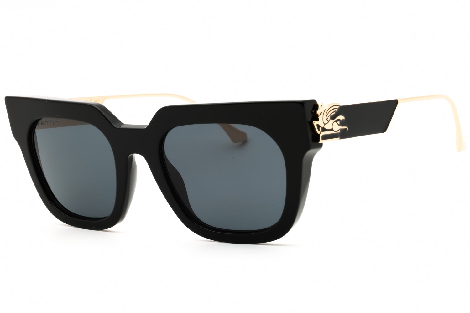 Etro ETRO0027GS Rectangular Black Sunglasses — Black by Etro