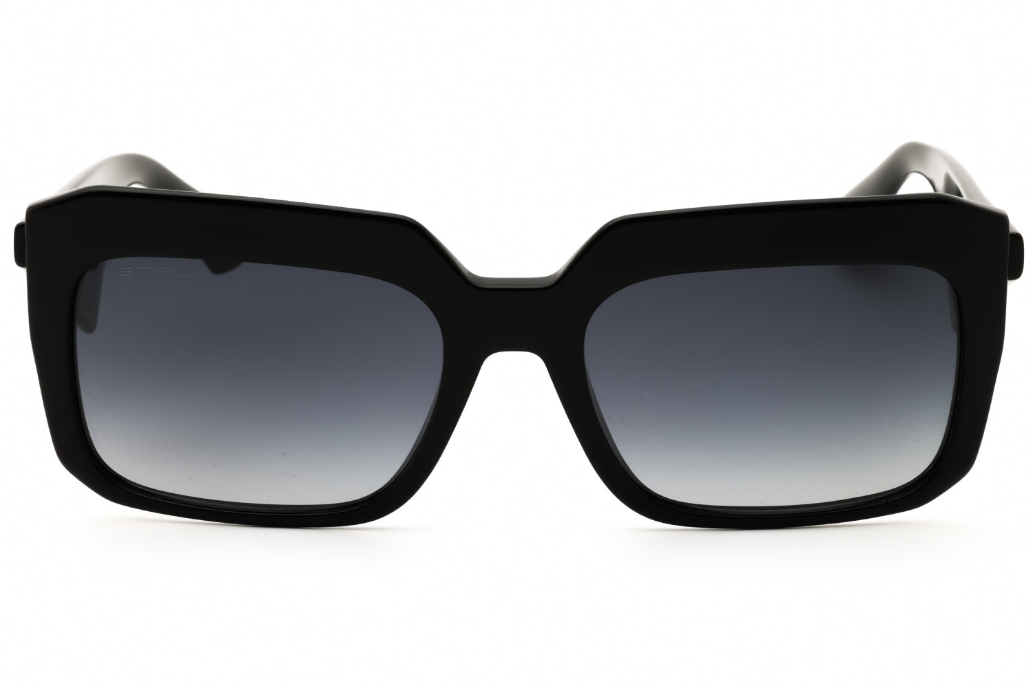 Etro ETRO0045GS Oversized Rectangular Gradient Lens Sunglasses — Black, view 2