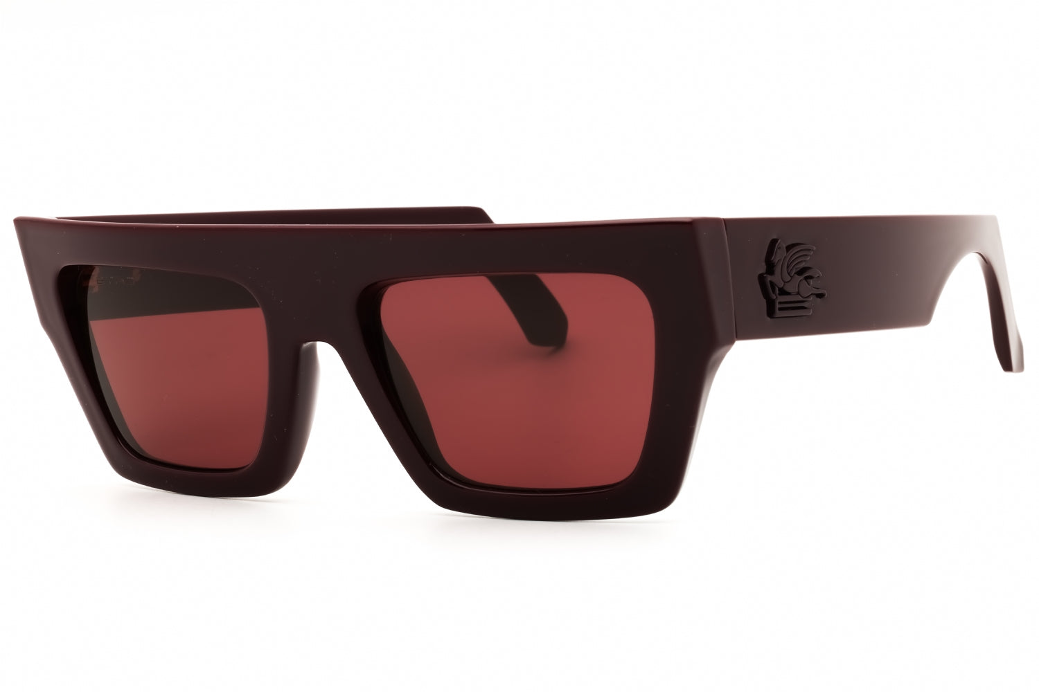 Etro ETRO0049GS Rectangular Sunglasses — Burgundy by Etro