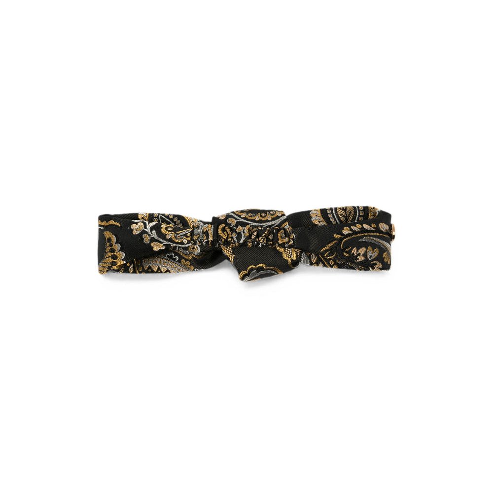 Etro Jacquard Paisley Hair Accessory — Black, view 2