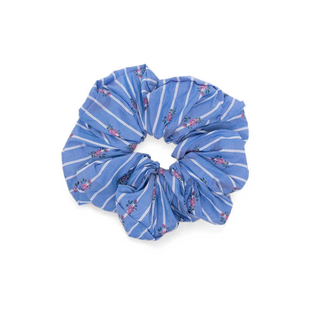 Etro Striped Floral Hair Band — Blue by Etro